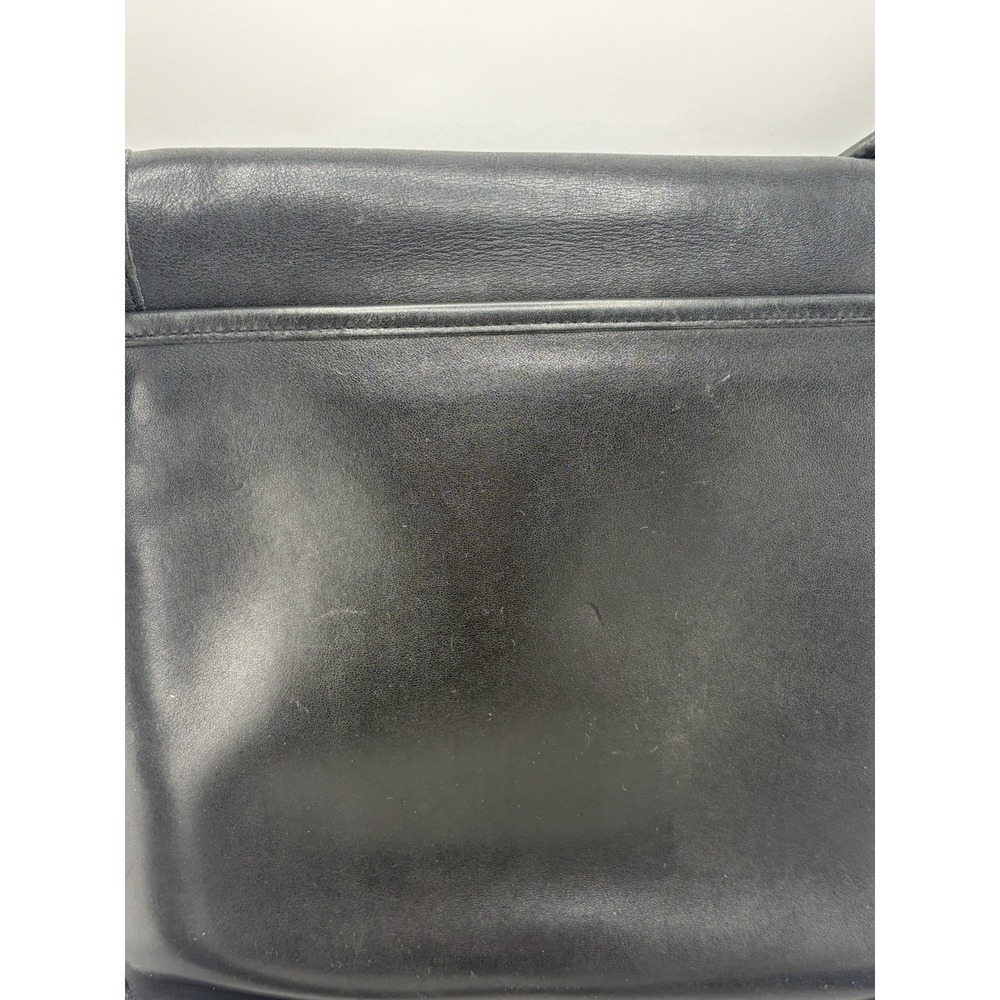 Vintage Coach Legacy Studio Flap Crossbody Messenger Bag Black Leather 9144 - Picture 11 of 12